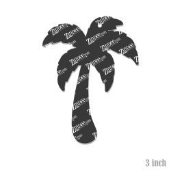 Alternative view of Palm Tree Acrylic Blank- Sticker- UV DTF (3 inch)