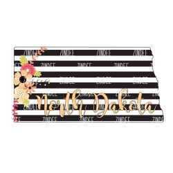 Black White Stripe North Dakota (download)