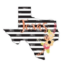 Black White Stripe Texas (download)