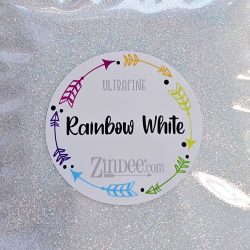 Rainbow White Ultrafine Polyester Glitter (BAG)