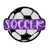 Sports Ball (SOCCER) Acrylic Blank- Sticker- UV DTF (2 inch) NO HOLE