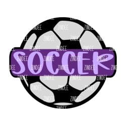 Sports Ball (SOCCER) – Acrylic Keychain Blank (2.5") | Optional Sticker or UV DTF