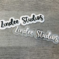 Alternative view of Acrylic Watermark 3D Script Bubble Style (acrylic sign)