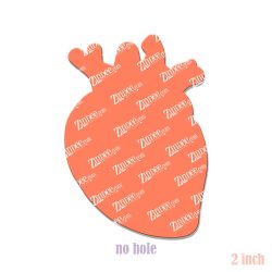 Anatomical Heart 2 inch (lightweight acrylic) NO HOLE