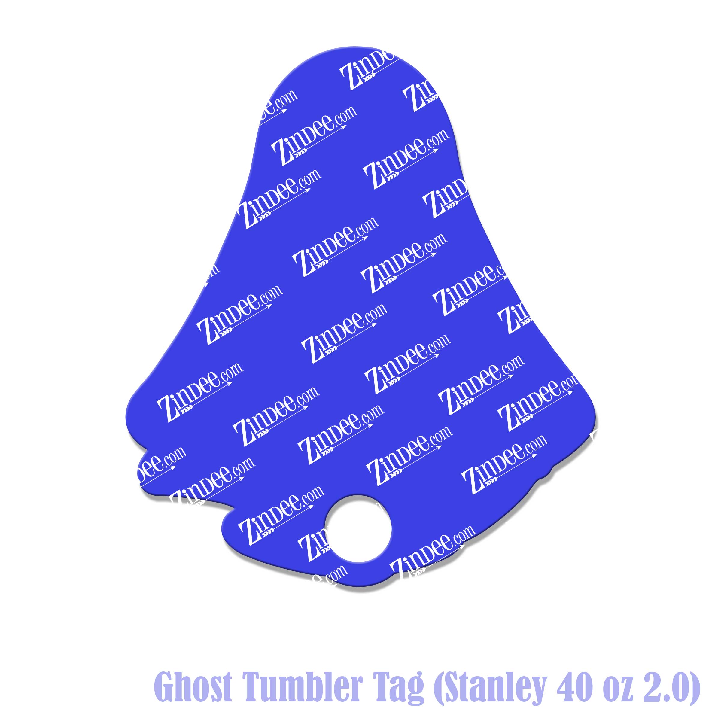 Ghost Stanley Tumbler Name Tag