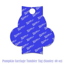 Pumpkin Carriage Tumbler Tag (Stanley 40 oz)