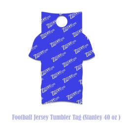 Football Jersey Tumbler Tag (Stanley 40 oz)