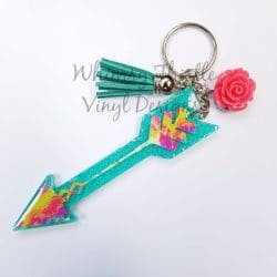Arrow – Acrylic Keychain Blank (3") | Optional Sticker or UV DTF - Image 5