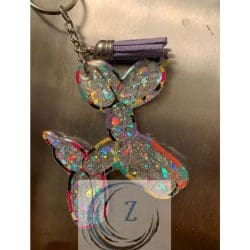 Balloon Dog – Acrylic Keychain Blank (3") | Optional Sticker or UV DTF - Image 5