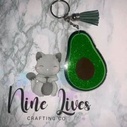 Avocado – Acrylic Keychain Blank (3") | Optional Sticker or UV DTF - Image 8