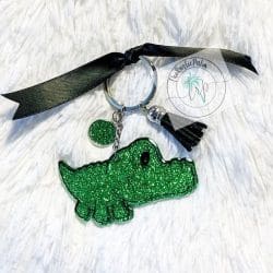 Cute Alligator – Acrylic Keychain Blank (3") | Optional Sticker or UV DTF - Image 4