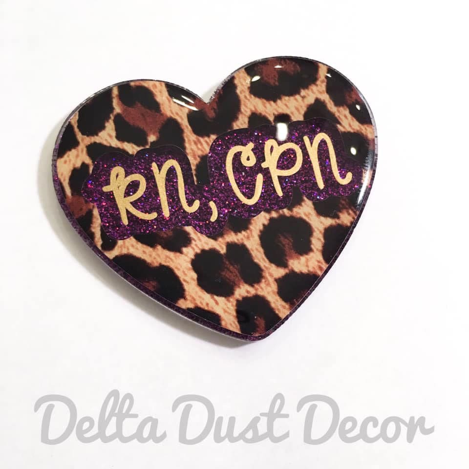 Heart Acrylic Blank- Sticker- UV DTF (1.5 inch) NO HOLE - Image 4