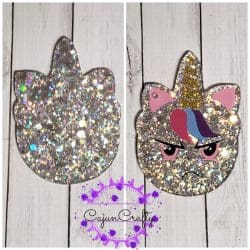 Chubby Unicorn – Acrylic Keychain Blank (3") | Optional Sticker or UV DTF - Image 4