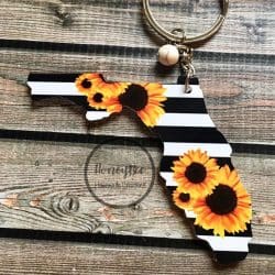 Florida – Acrylic Keychain Blank (3") | Optional Sticker or UV DTF - Image 4
