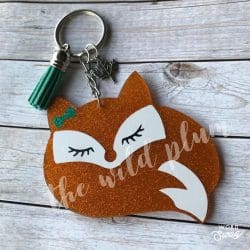 Fox – Acrylic Keychain Blank (3") | Optional Sticker or UV DTF - Image 10