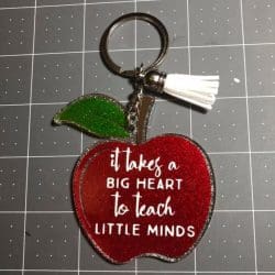 Apple – Acrylic Keychain Blank (3") | Optional Sticker or UV DTF - Image 19