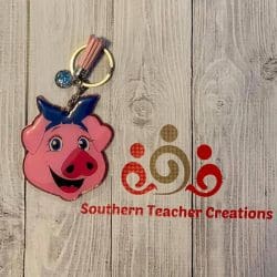 Pig with Bandana acrylic blank (3 inch) - Image 6