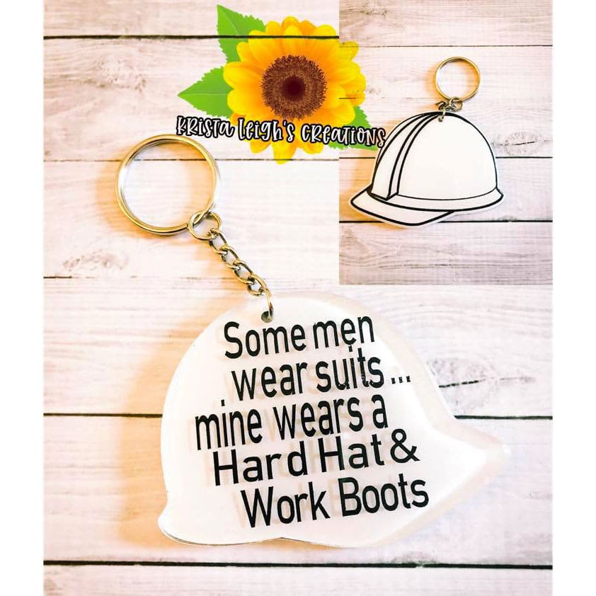 Hard Hat Acrylic Blank- Sticker- UV DTF (3 inch) - Image 3