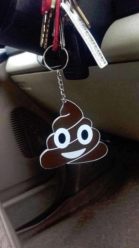 Poop Emoji Acrylic Blank- Sticker- UV DTF (3 inch) - Image 4