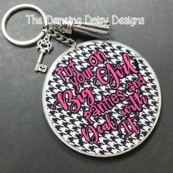 Circle – Acrylic Keychain Blank (3") | Optional Sticker or UV DTF - Image 8