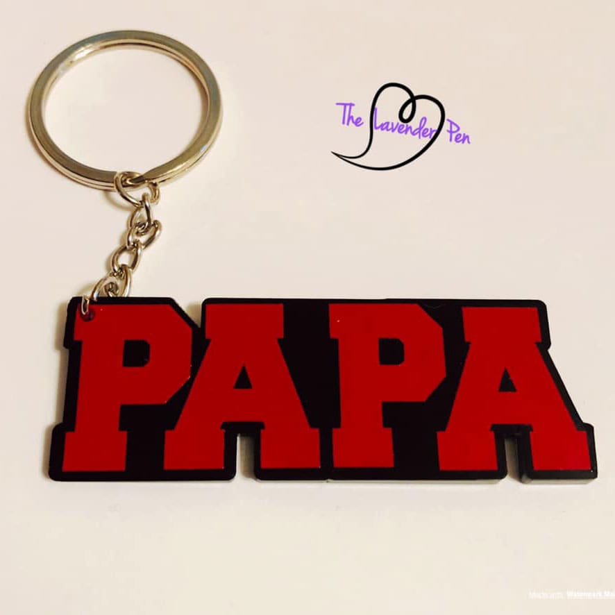 Papa (word) acrylic blank (3 inch) - Image 3