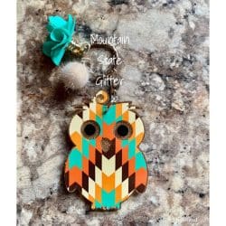 Owl – Acrylic Keychain Blank (3") | Optional Sticker or UV DTF - Image 10