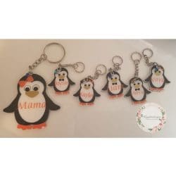 Penguin – Acrylic Keychain Blank (3") | Optional Sticker or UV DTF - Image 6