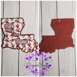 Louisiana – Acrylic Keychain Blank (3") | Optional Sticker or UV DTF - Image 4