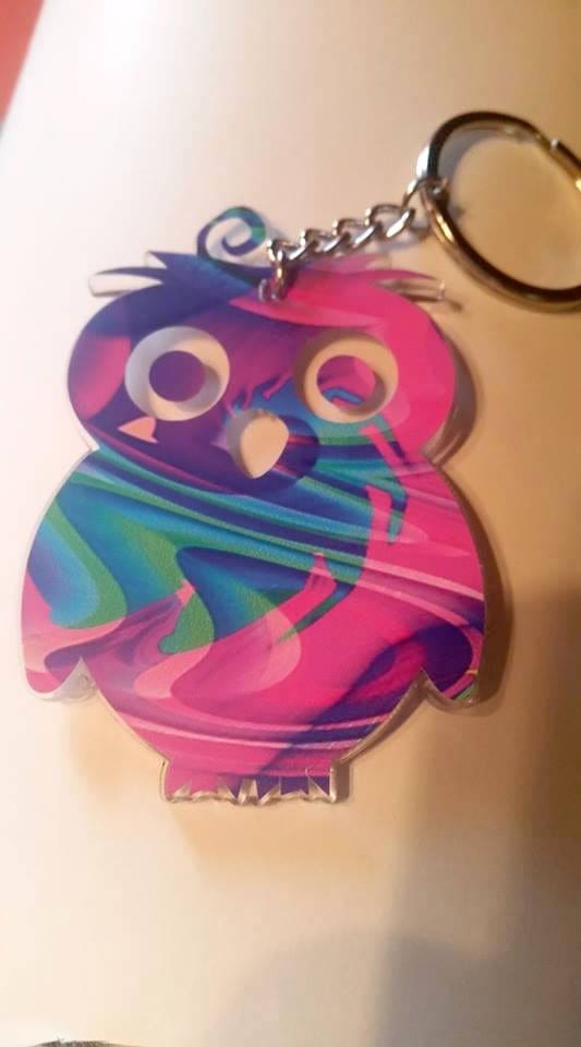 Owl Acrylic Blank- Sticker- UV DTF (3 inch) - Image 4