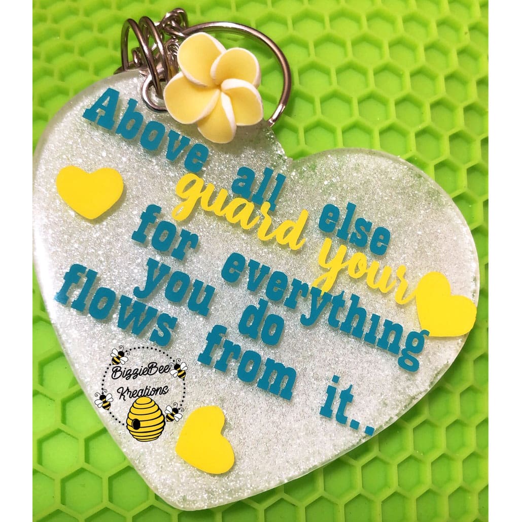 Heart Acrylic Blank- Sticker- UV DTF (3 inch) - Image 4