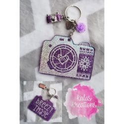 Camera – Acrylic Keychain Blank (3") | Optional Sticker or UV DTF - Image 7