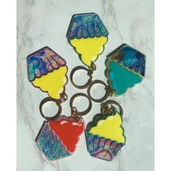 Cupcake – Acrylic Keychain Blank (3") | Optional Sticker or UV DTF - Image 9