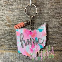 Ohio – Acrylic Keychain Blank (3") | Optional Sticker or UV DTF - Image 4