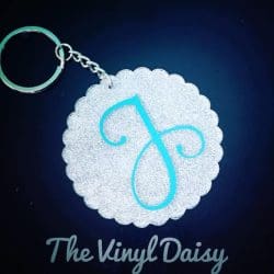 Scallop Circle – Acrylic Keychain Blank (3") | Optional Sticker or UV DTF - Image 5