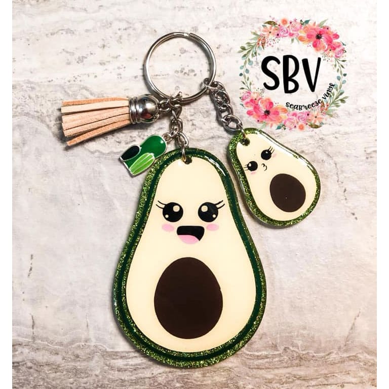 Avocado Acrylic Blank- Sticker- UV DTF (1.5 inch) - Image 4