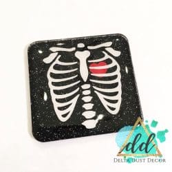 X-Ray – Acrylic Badge Reel Blank (2") No Hole | Optional Sticker or UV DTF - Image 3