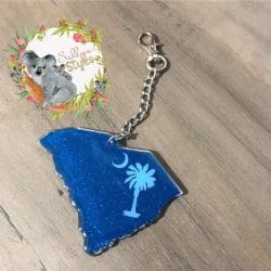 South Carolina – Acrylic Keychain Blank (3") | Optional Sticker or UV DTF - Image 4