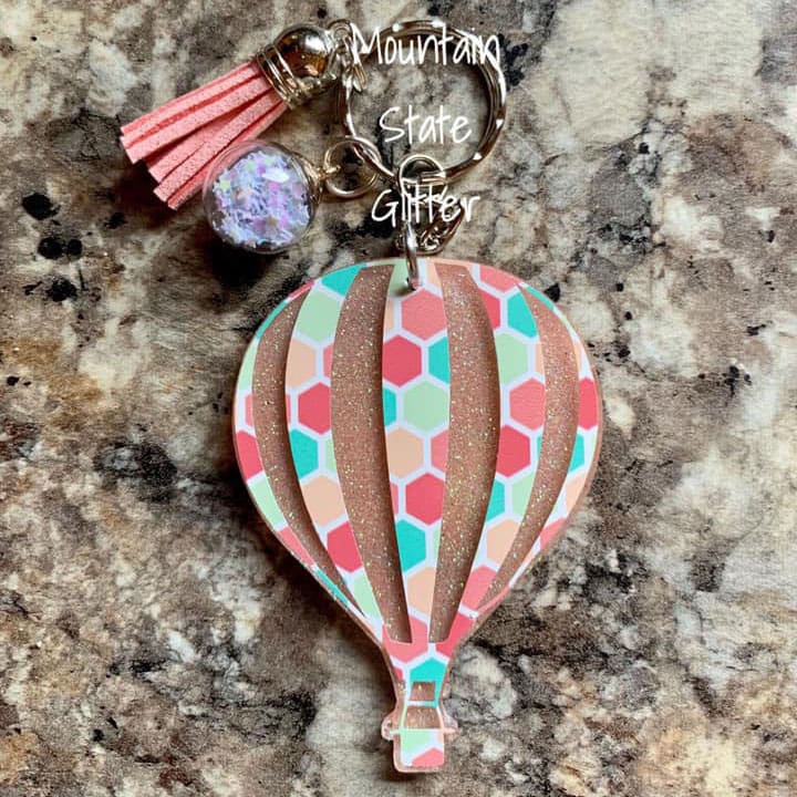 Hot Air Balloon acrylic blank (3 inch) - Image 6