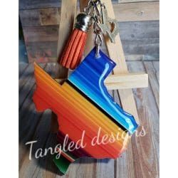 Texas – Acrylic Keychain Blank (3") | Optional Sticker or UV DTF - Image 4