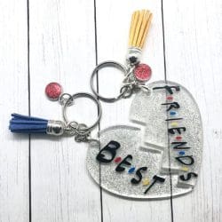 Broken Heart – Acrylic Keychain Blank (3") | Optional Sticker or UV DTF - Image 4