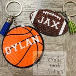 Football – Acrylic Keychain Blank (3") | Optional Sticker or UV DTF - Image 9