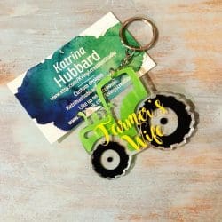Tractor – Acrylic Keychain Blank (3") | Optional Sticker or UV DTF - Image 4