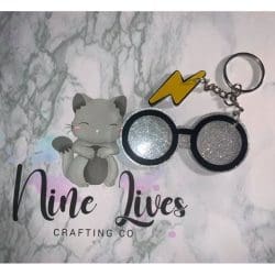 Lightning Bolt – Acrylic Keychain Blank (3") | Optional Sticker or UV DTF - Image 4