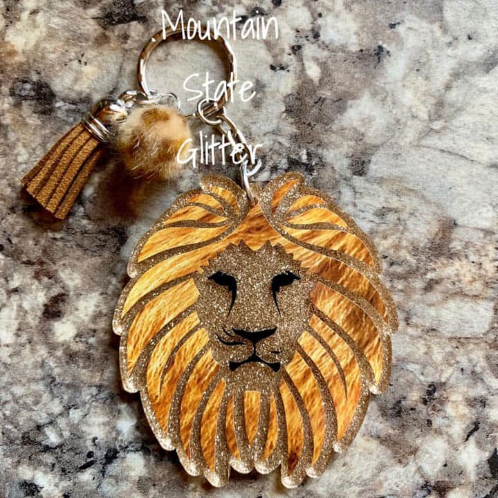 Lion Head acrylic blank (3 inch) - Image 4