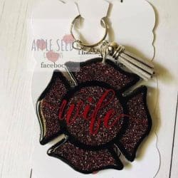 Maltese Cross – Acrylic Keychain Blank (3") | Optional Sticker or UV DTF - Image 6