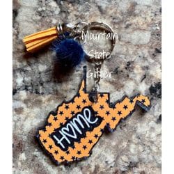 West Virginia – Acrylic Keychain Blank (3") | Optional Sticker or UV DTF - Image 4