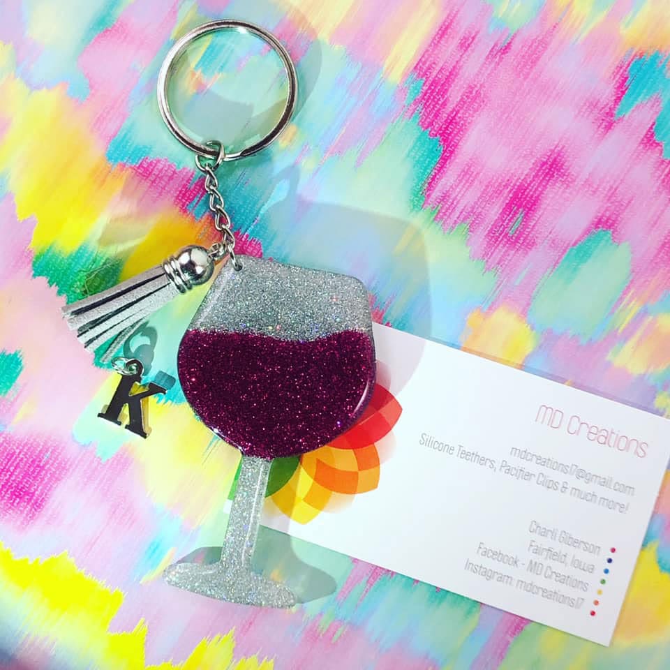 Wine Glass Acrylic Blank- Sticker- UV DTF (3 inch) - Image 9