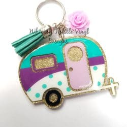 Camper – Acrylic Keychain Blank (3") | Optional Sticker or UV DTF - Image 8