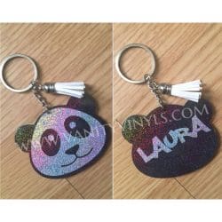 Panda – Acrylic Keychain Blank (3") | Optional Sticker or UV DTF - Image 4