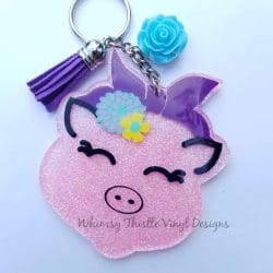 Pig with Bandana acrylic blank (3 inch) - Image 4